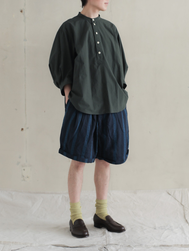 OUTIL ウティ / PANTALON CONLIE ショートパンツ INDIGO