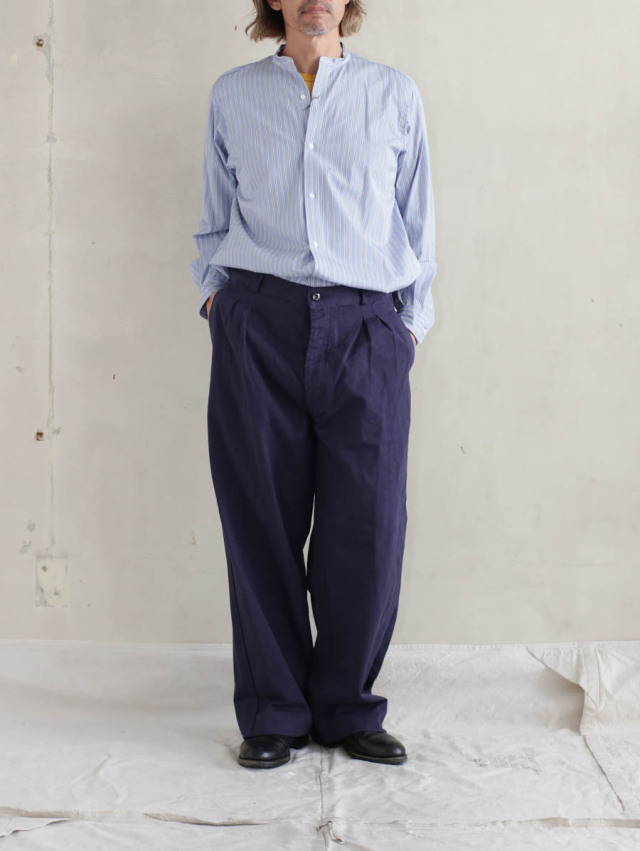 OUTIL ウティ｜pantalon macau チノパンツ dark blue