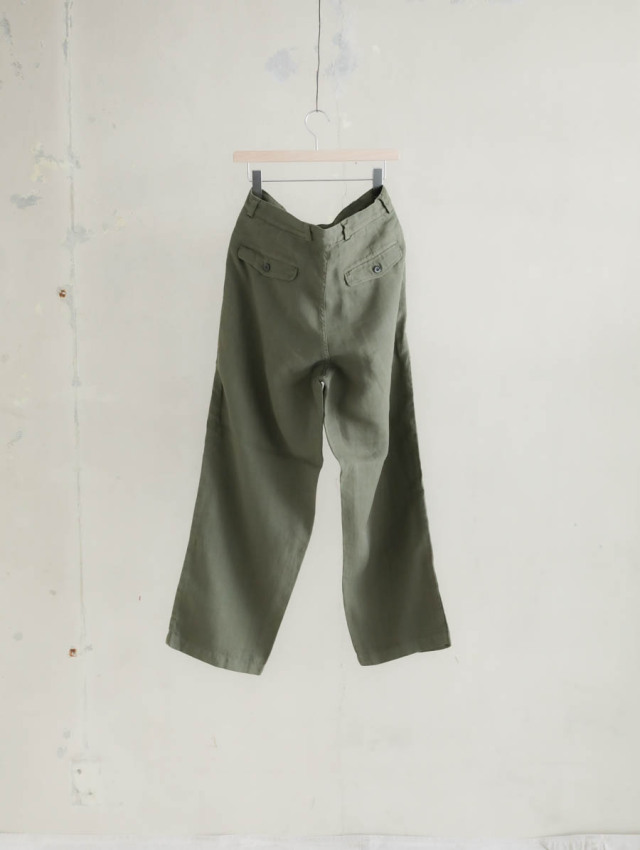 OUTIL ウティ チノパン SIZE:4 OUTIL ウティ｜pantalon macau（olive）ラミーチノパン