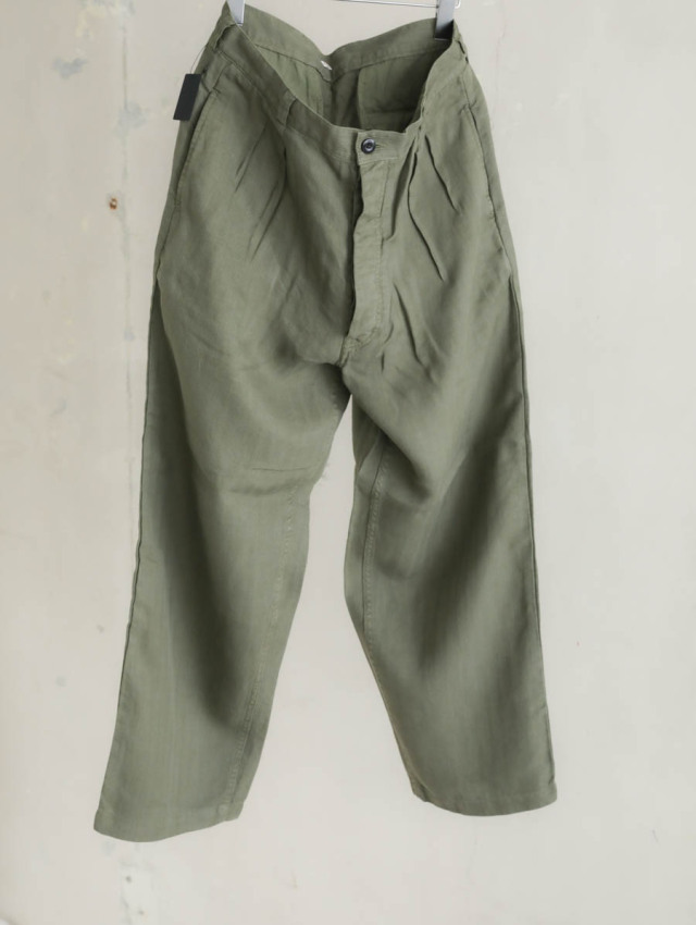 OUTIL ウティ｜pantalon macau（olive）ラミーチノパン