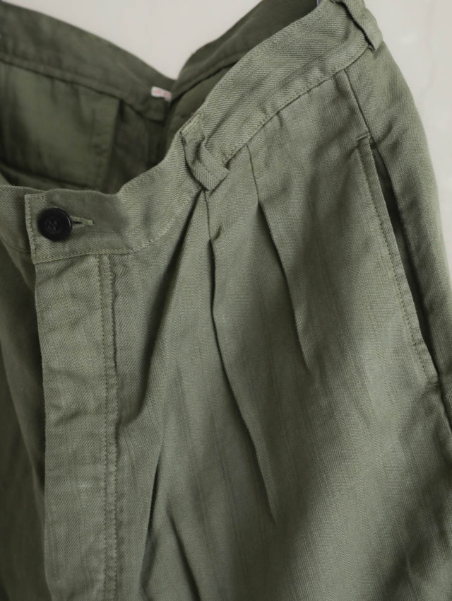 OUTIL ウティ｜pantalon macau（olive）ラミーチノパン