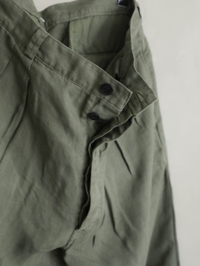 OUTIL ウティ｜pantalon macau（olive）ラミーチノパン
