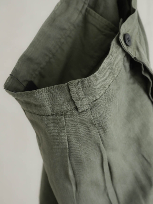OUTIL ウティ｜pantalon macau（olive）ラミーチノパン