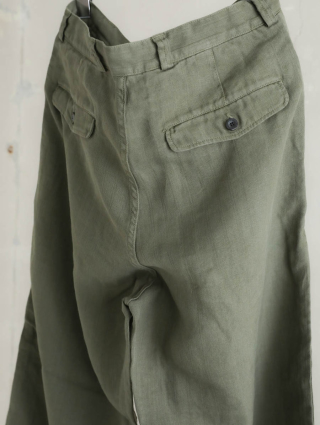 OUTIL ウティ｜pantalon macau（olive）ラミーチノパン