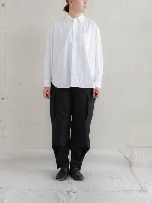 OUTIL pantalon blesle カーゴパンツ charcoal OUTIL ウティ｜pantalon blesle（charcoal gray）フレンチワーク