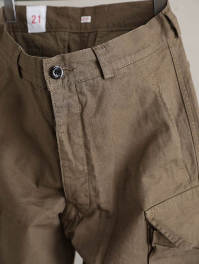 OUTIL ウティ / pantalon blesle カーゴパンツ brown