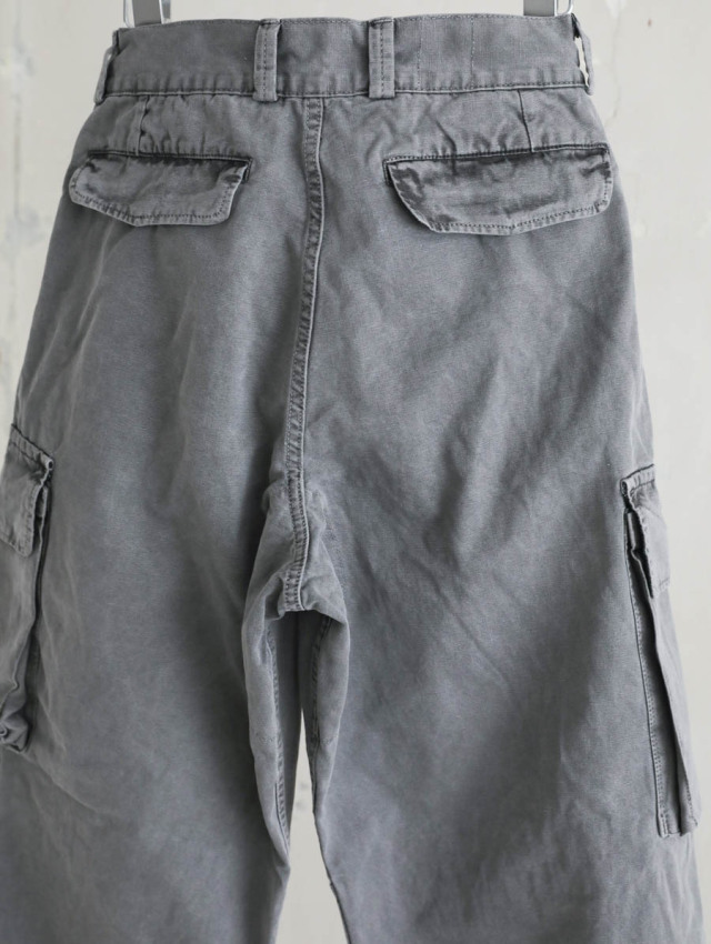 OUTIL ウティ｜pantalon blesle（gray）フレンチワーク綿麻カーゴパンツ