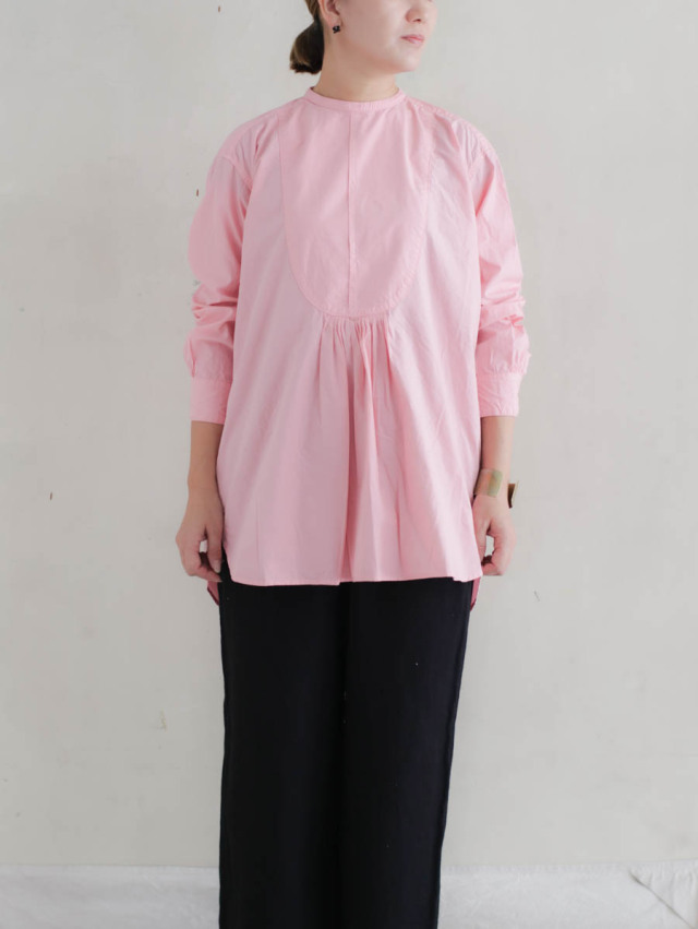 OUTIL ウティ｜chemisier corsier（pink）ドレスシャツ