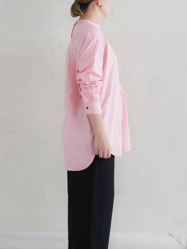OUTIL ウティ｜chemisier corsier（pink）ドレスシャツ