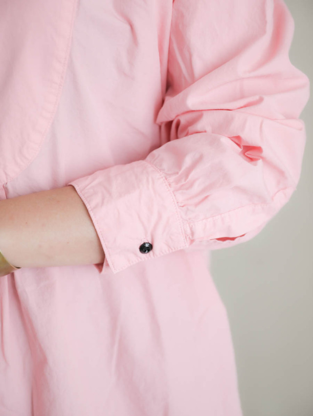 OUTIL ウティ｜chemisier corsier（pink）ドレスシャツ