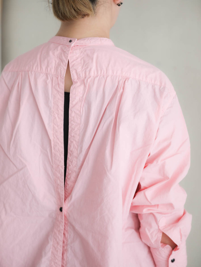 OUTIL ウティ｜chemisier corsier（pink）ドレスシャツ