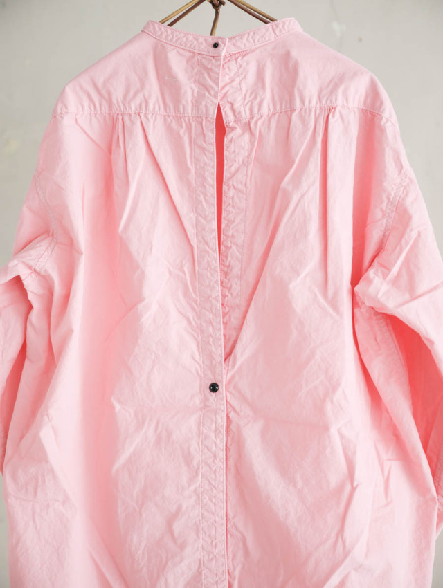 OUTIL ウティ｜chemisier corsier（pink）ドレスシャツ