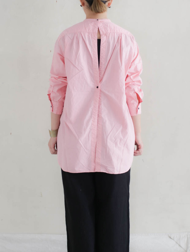 OUTIL ウティ｜chemisier corsier（pink）ドレスシャツ