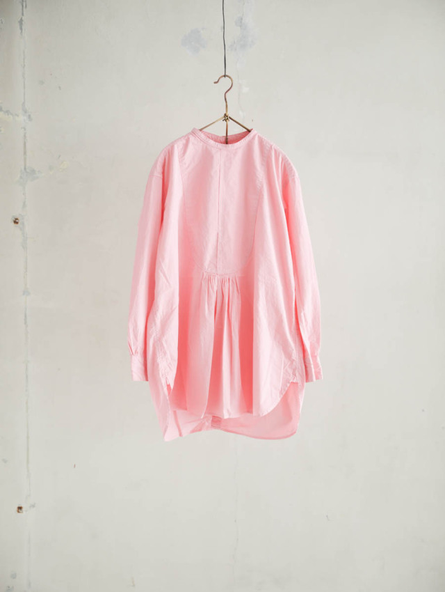 OUTIL ウティ｜chemisier corsier（pink）ドレスシャツ