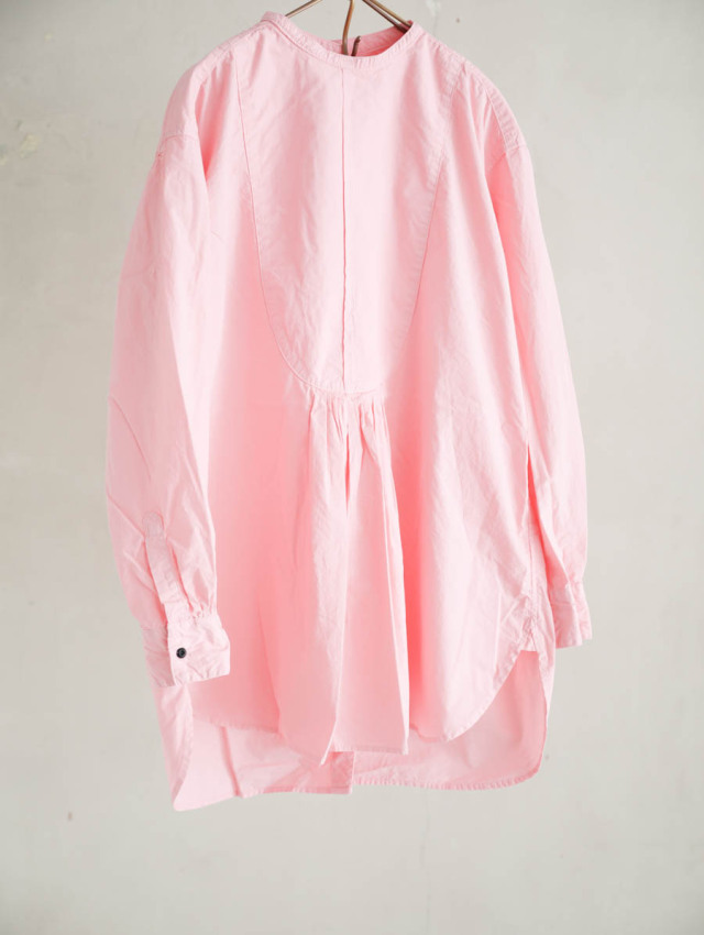 OUTIL ウティ｜chemisier corsier（pink）ドレスシャツ