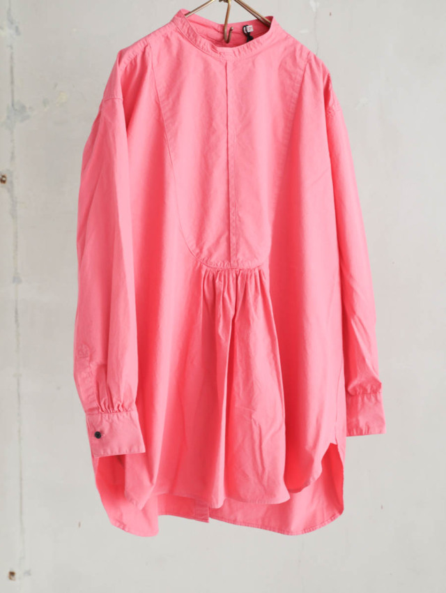OUTIL ウティ｜chemisier corsier（red）ドレスシャツ