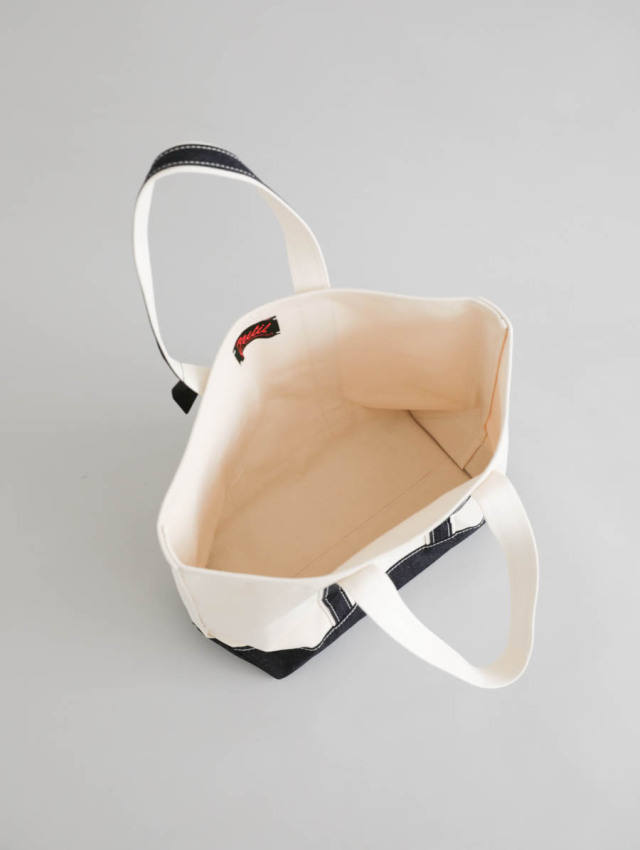 OUTIL ウティ｜sac colmar（ecru × indigo）トートバッグ