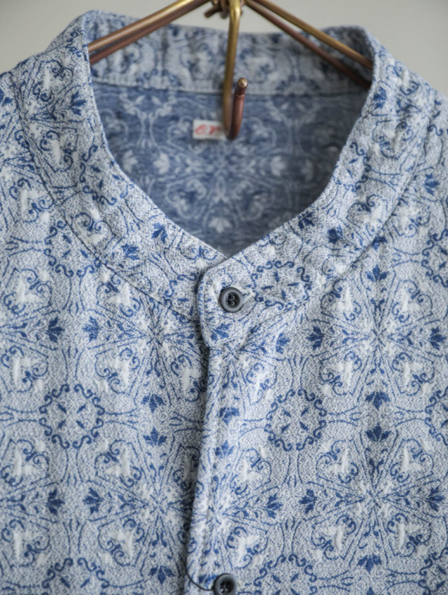 OUTIL ウティ｜robe riquier ワンピース white × indigo