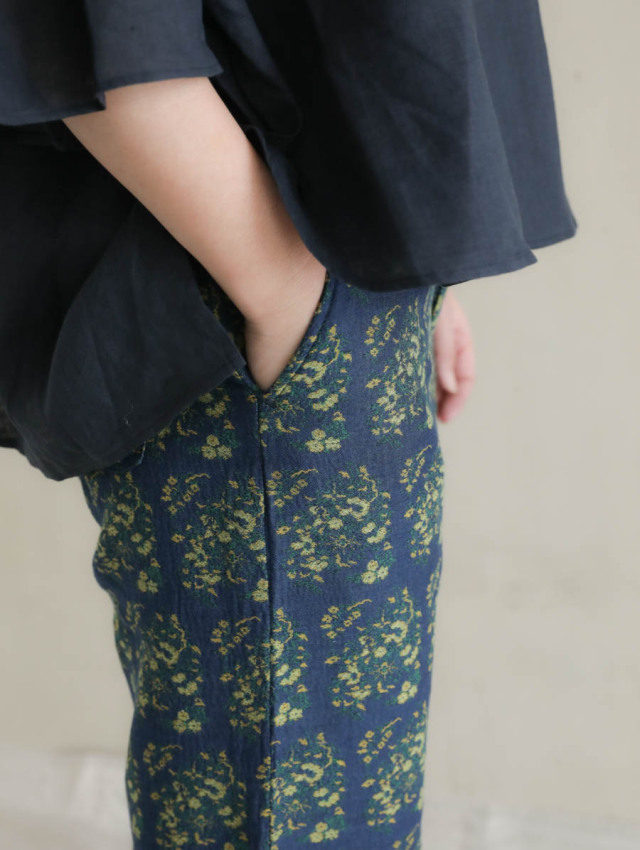 OUTIL ウティ｜pantalon limmen（flower）ジャガードトラウザー