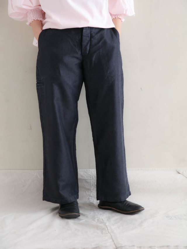 OUTIL ウティ / pantalon apchat ワークパンツ black｜ワークパンツ 
