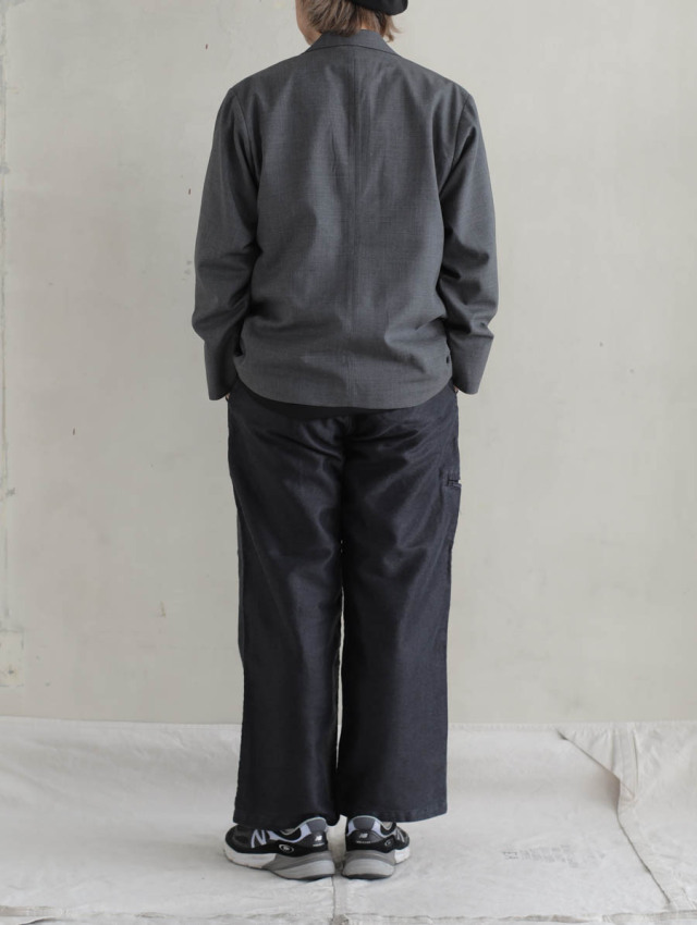 OUTIL ウティ / pantalon apchat ワークパンツ black｜ワークパンツ 
