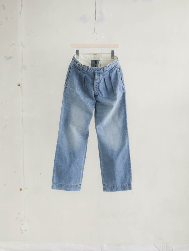OUTIL ウティ｜pantalon melle（faded blue）デニムトラウザー