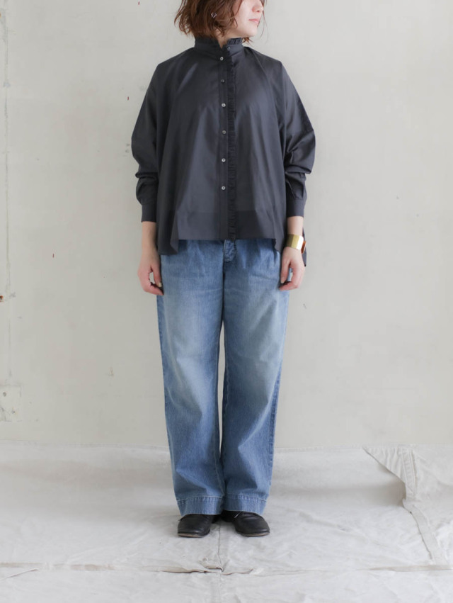 OUTIL ウティ｜pantalon melle（faded blue）デニムトラウザー