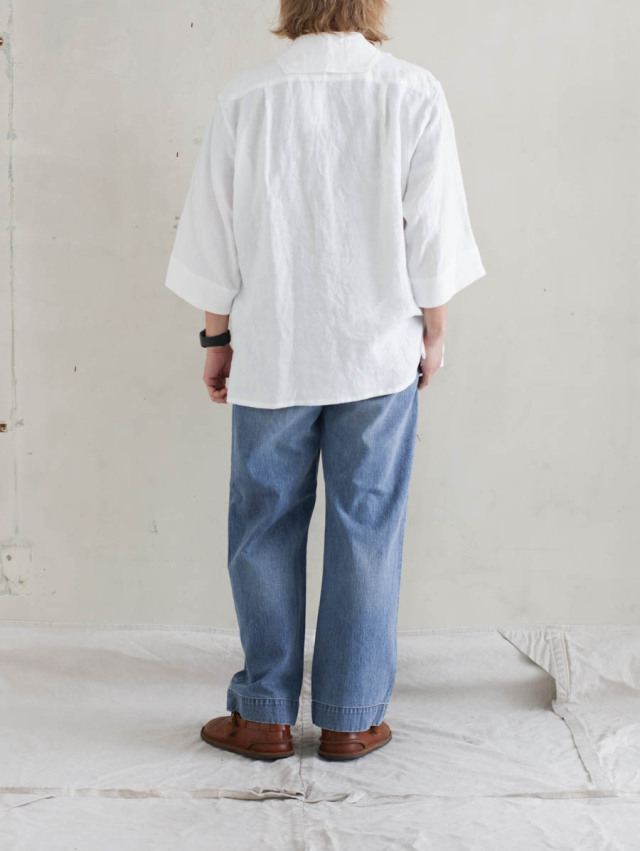 OUTIL ウティ チノトラウザース チノパン OUTIL ウティ｜pantalon melle（faded blue）デニムトラウザー