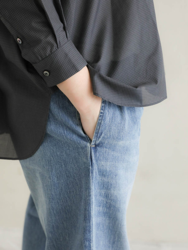 OUTIL ウティ｜pantalon melle（faded blue）デニムトラウザー