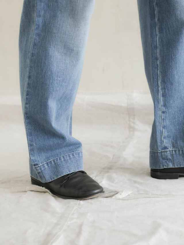 OUTIL ウティ｜pantalon melle（faded blue）デニムトラウザー