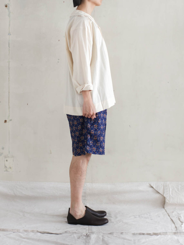 OUTIL ウティ PANTALON CONLIE 1タックワイドショートパンツ