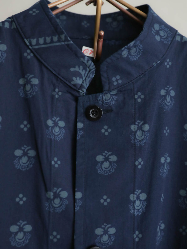 OUTIL ウティ｜chemisier arley（indigo）半袖シャツ