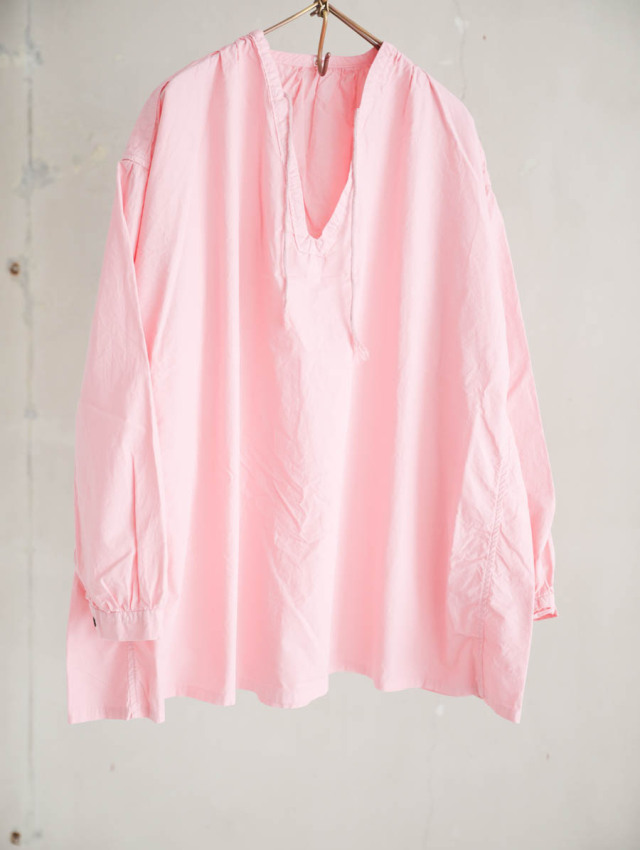 OUTIL ウティ｜chemisier orieux（pink）スキッパーブラウス