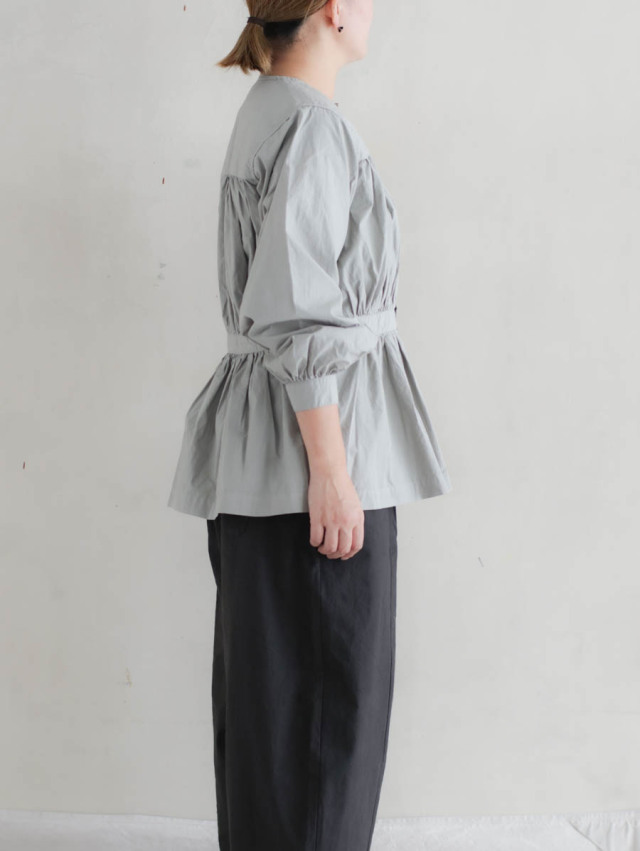 OUTIL ウティ｜chemisier lezoux（pink）チュニックブラウス
