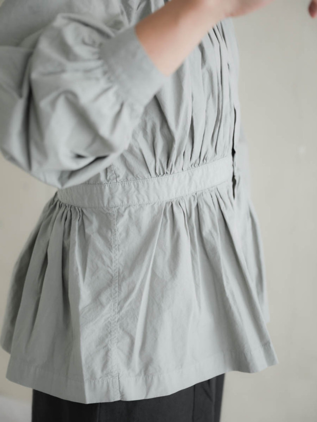 OUTIL ウティ｜chemisier lezoux（pink）チュニックブラウス