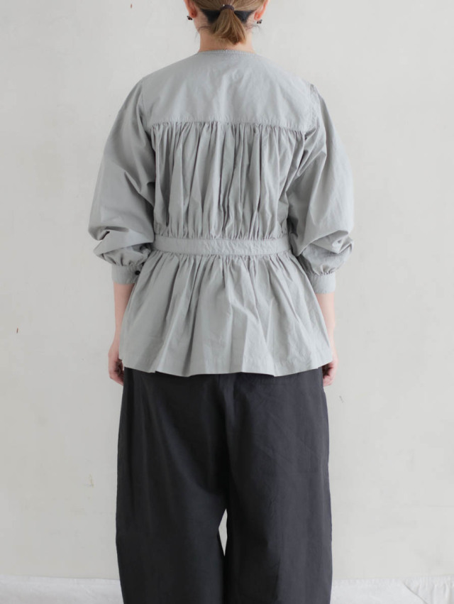 OUTIL ウティ｜chemisier lezoux（pink）チュニックブラウス
