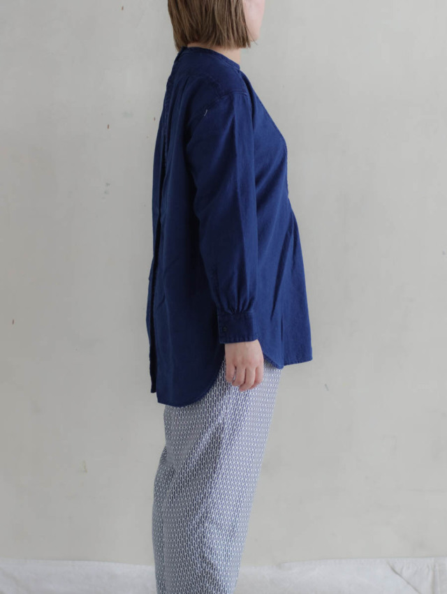 OUTIL ウティ｜chemisier corsier ドレスシャツ indigo