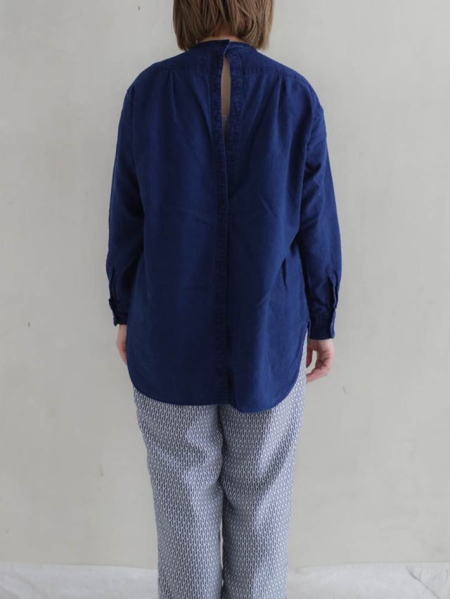 OUTIL ウティ｜chemisier corsier ドレスシャツ indigo