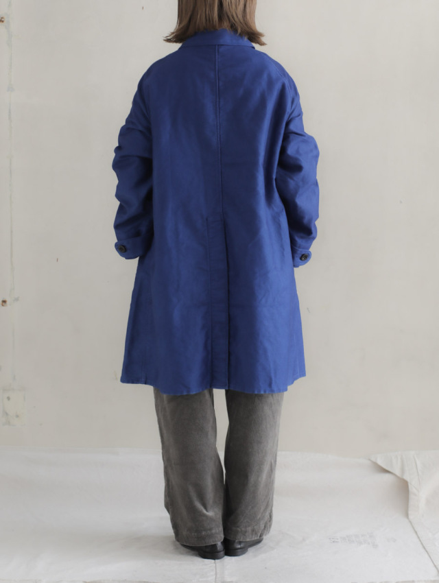 OUTIL ウティ / MANTEAU AVIGNON モールスキンコート COBALT
