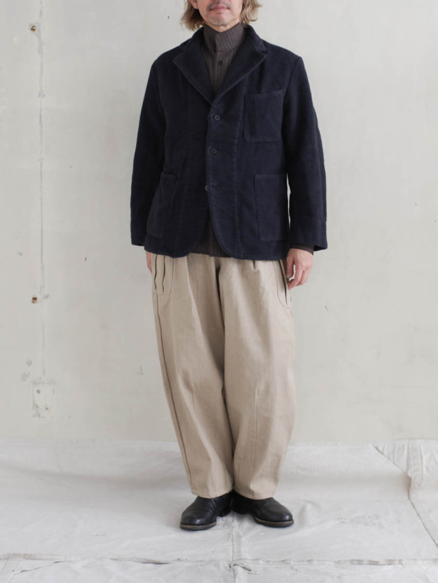 OUTIL ウティ｜veste etain（black）フレンチワークジャケット