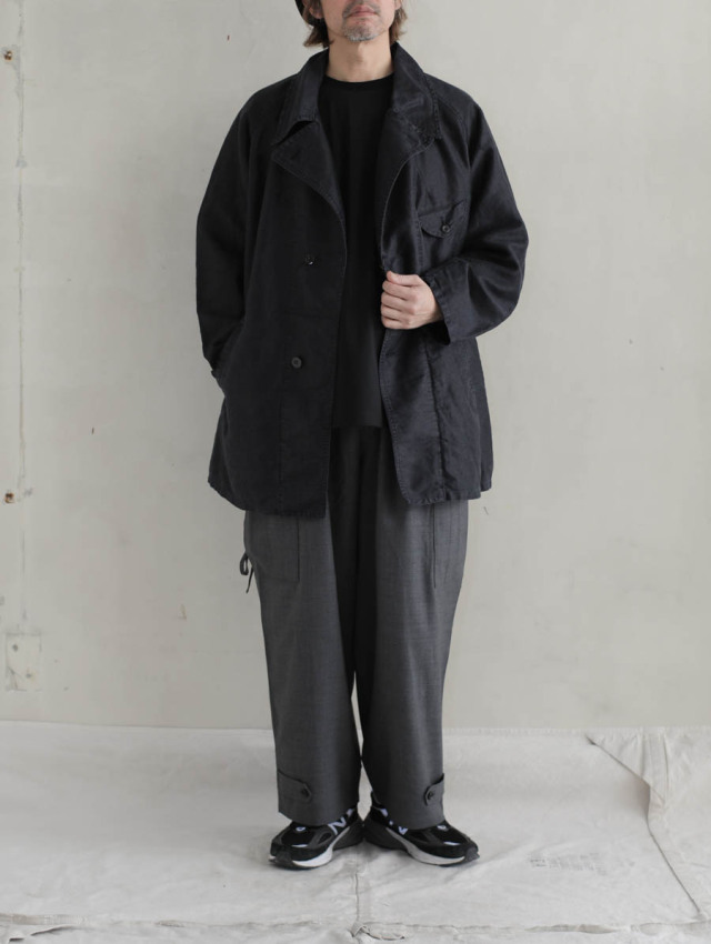 OUTIL ウティ / manteau ardes アビエイタージャケット black
