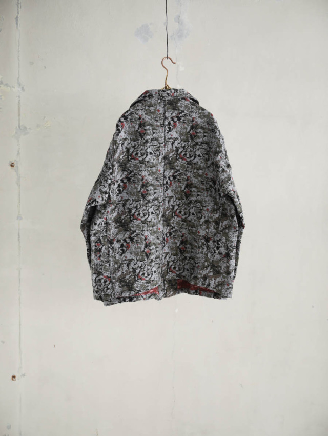 OUTIL ウティ｜veste drap（olive）ジャガードワークジャケット