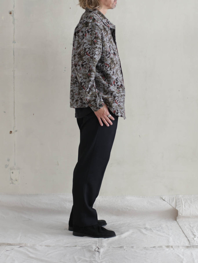 OUTIL ウティ｜veste drap（olive）ジャガードワークジャケット