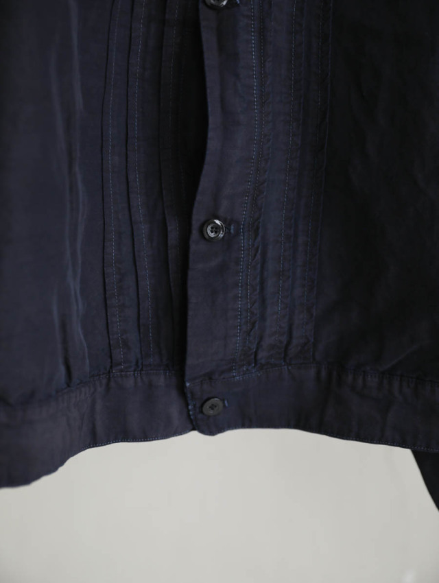 OUTIL ウティ ブルゾン veste bayeux OUTIL ウティ｜veste bayeux シャツブルゾン black indigo