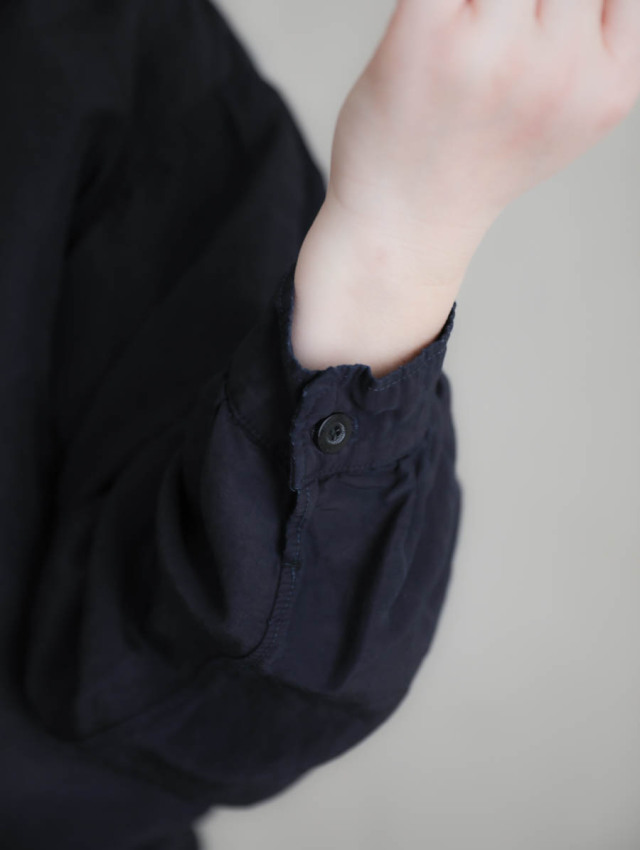 OUTIL ウティ｜veste bayeux シャツブルゾン black indigo