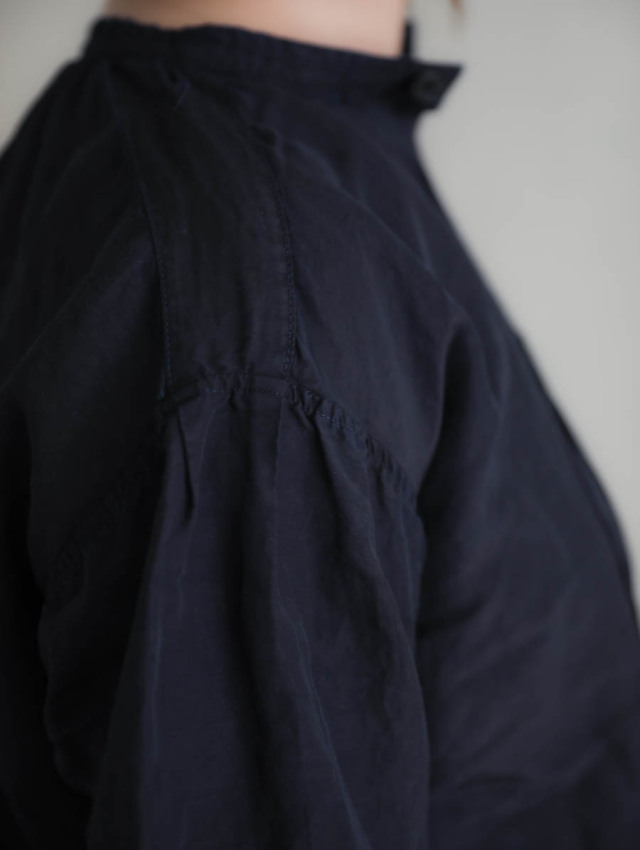 OUTIL ウティ ブルゾン veste bayeux OUTIL ウティ｜veste bayeux シャツブルゾン black indigo