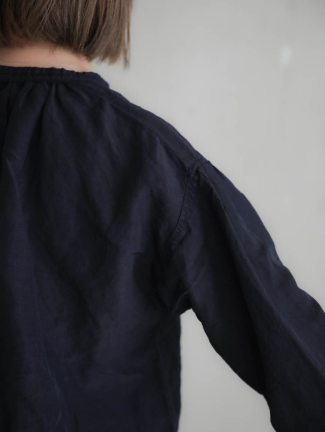 OUTIL ウティ｜veste bayeux シャツブルゾン black indigo