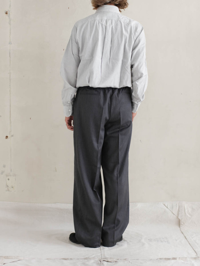 REVERBERATE リバーバレイト / BELTED TROUSERS TYPE3 グレー 