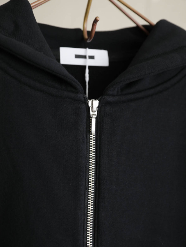 REVERBERATE リバーバレイト / HALF ZIP HOODY ブラック