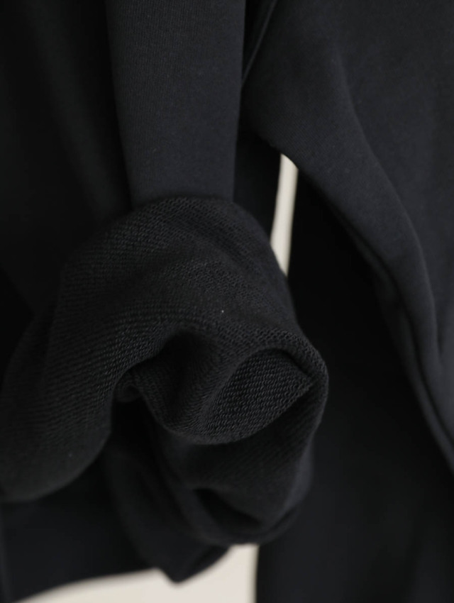 上品なスタイル REVERBERATE ブラック HOODY ZIP HALF / リバーバレイト ジャケット・アウター